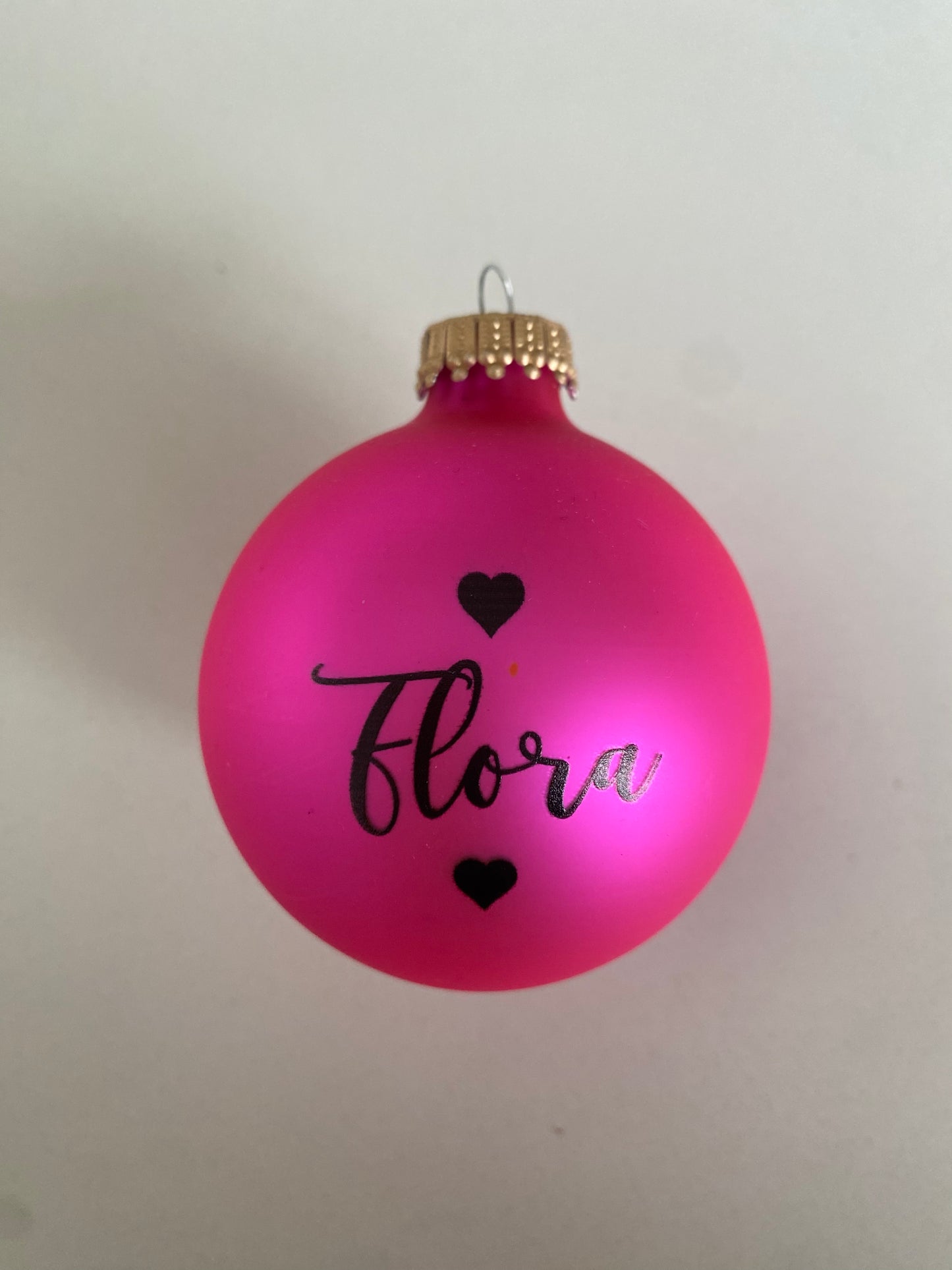 7cm Julekugle med navn - Flere farver