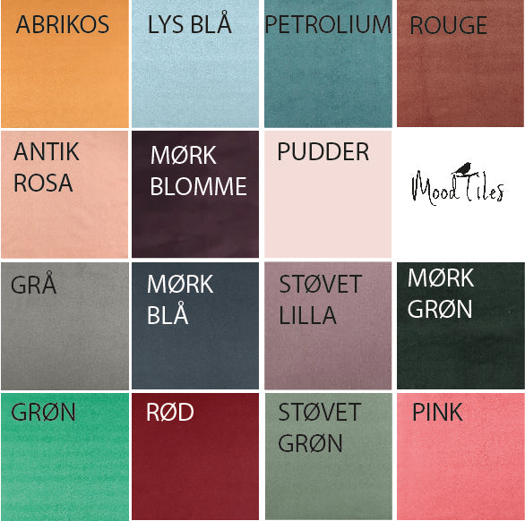 Design selv pude med lang valgfri tekst 50x50cm