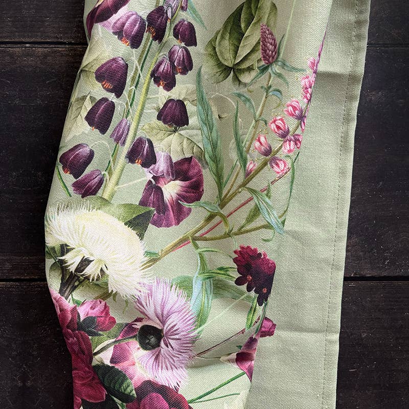 Blossom Garden 100% økologisk bomulds viskestykke - fremstillet i Europa - MoodTiles