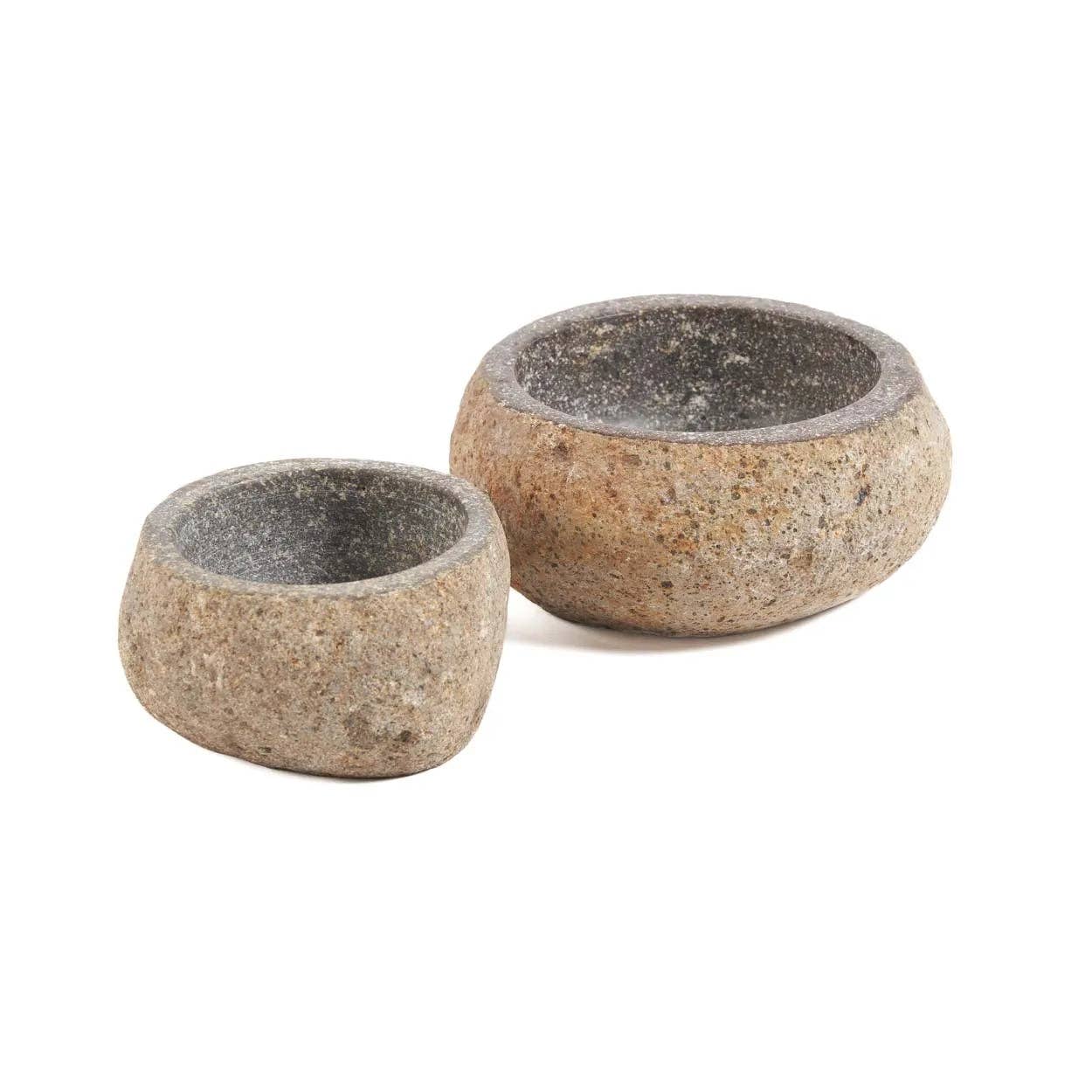 Flodsten Skål - Sort - M - MoodTiles