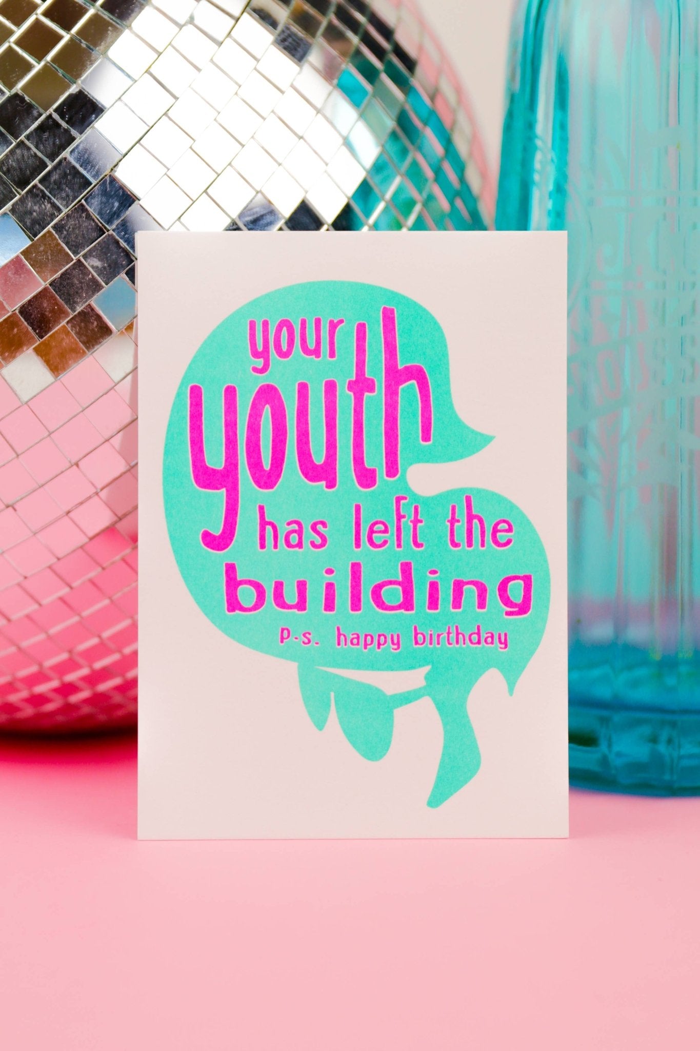 Fødselsdagskort Din ungdom har forladt bygningen Elvis riso - MoodTiles