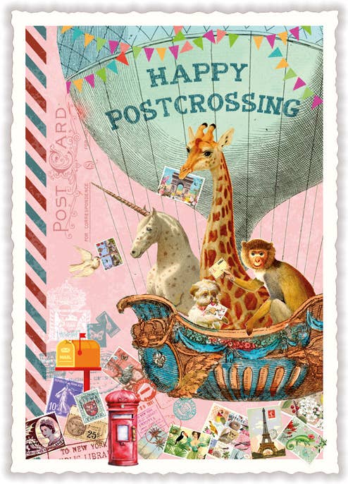 Glædelig Postcrossing (Hoch); PK1180 - MoodTiles