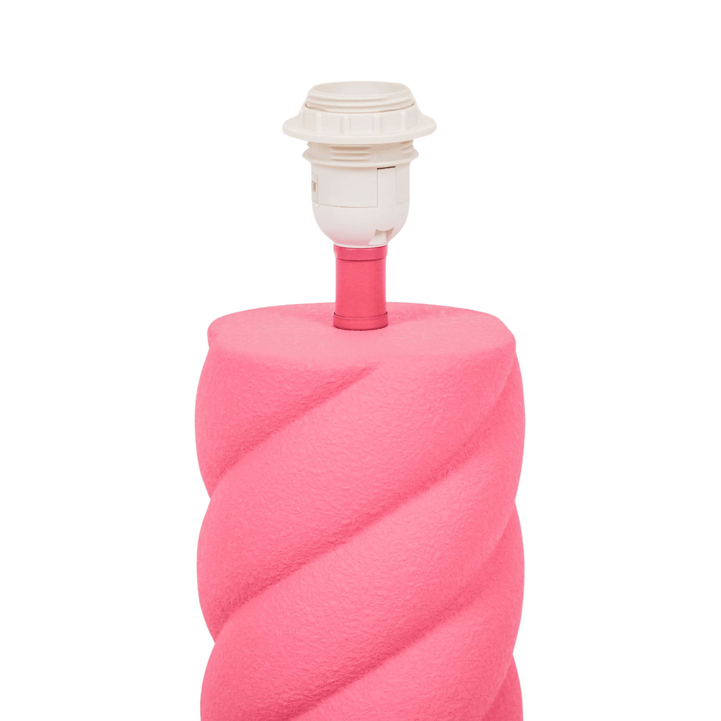 Housevitamin Twisted Candy Bordlampe - Keramik - Neon Pink - MoodTiles