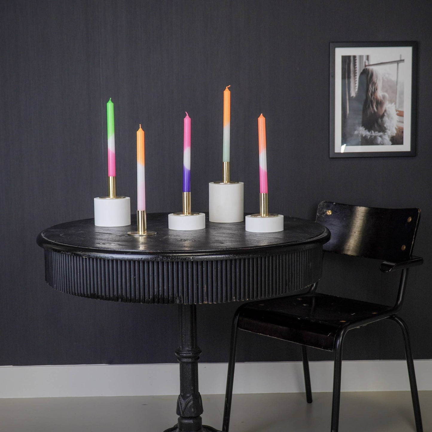 HV Dipdye 4 Koniske - Rød/Neon Pink - 25,8x9,5x2,5cm - MoodTiles