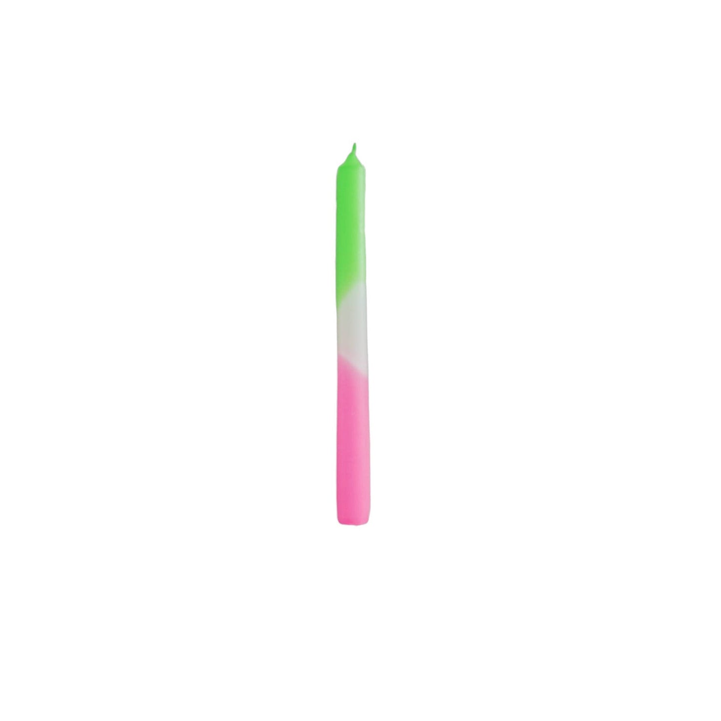 Keglelys - Dipdye - Voks - Grøn/Hvid/Rosa - S4 - MoodTiles