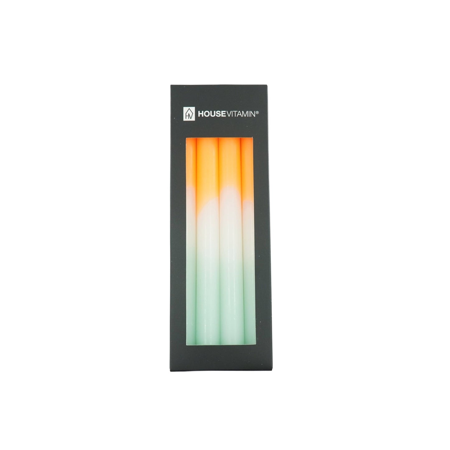 Keglelys - Dipdye - Voks - Orange/Hvid/Mintgrøn - S4 - MoodTiles