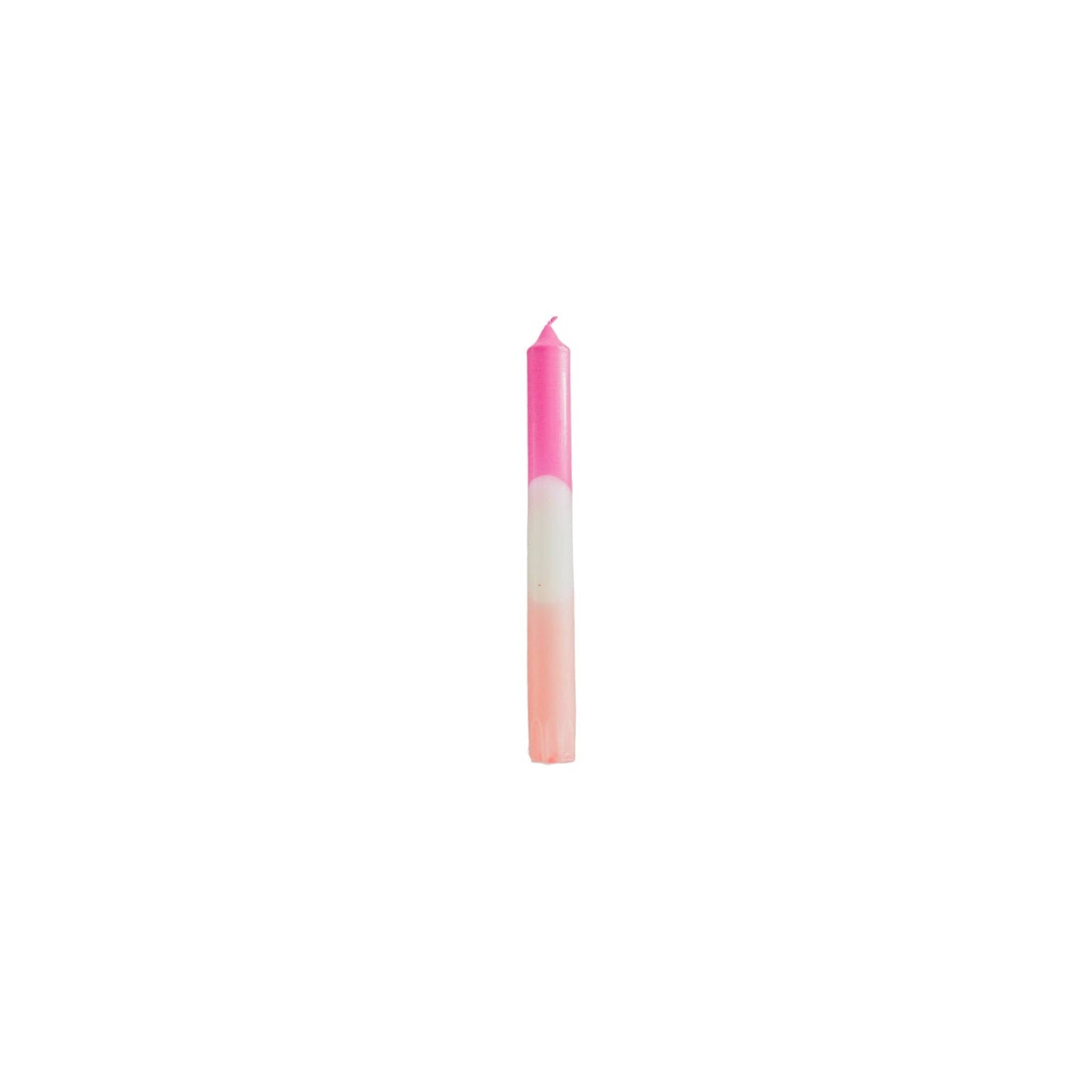 Keglelys - Dipdye - Voks - Pink/Hvid/Pink - S4 - MoodTiles