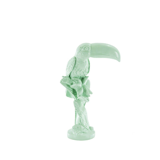 Ornament - Tukan - Polyresin - Mintgrøn - 18x9,5x29,5cm - MoodTiles
