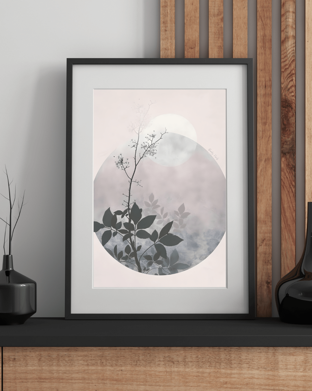 Plakat blomst cirkel - MoodTiles