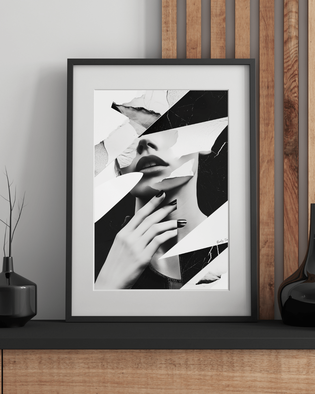 Plakat Skønhed i sort og hvid - MoodTiles