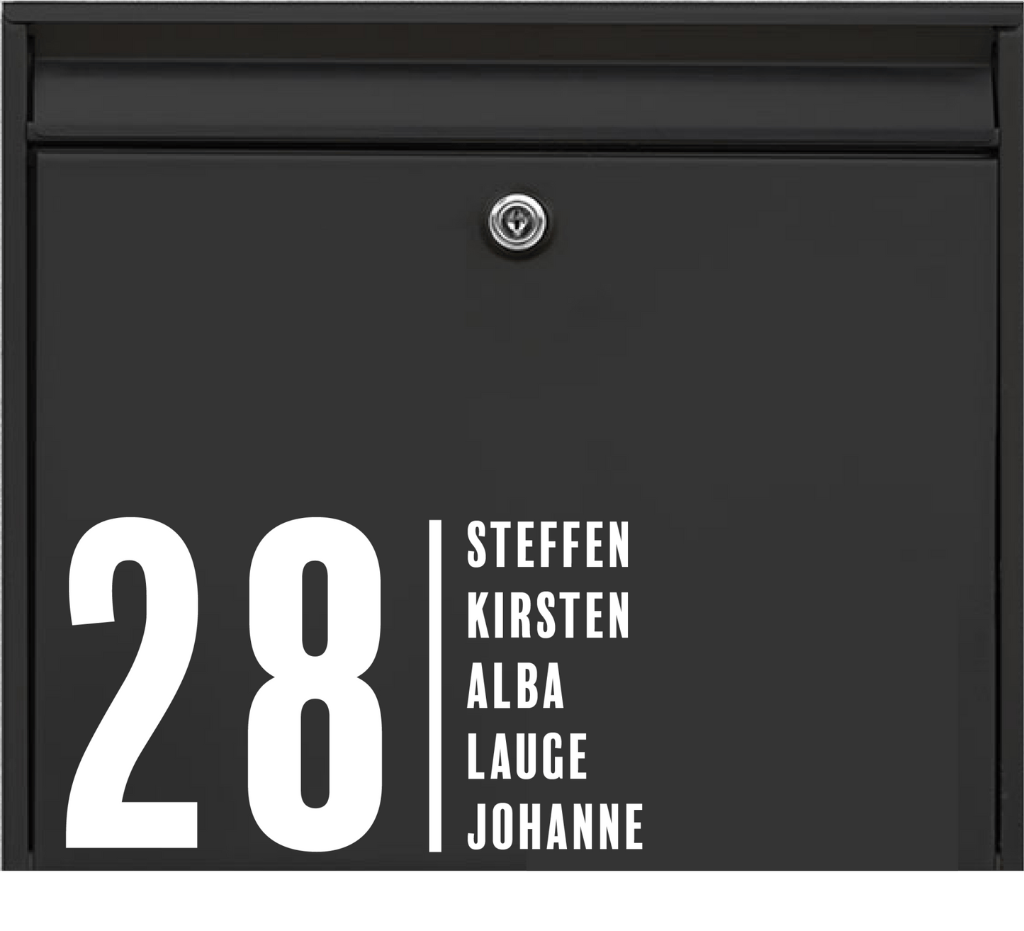 Postkasseklistermærke simpel - MoodTiles