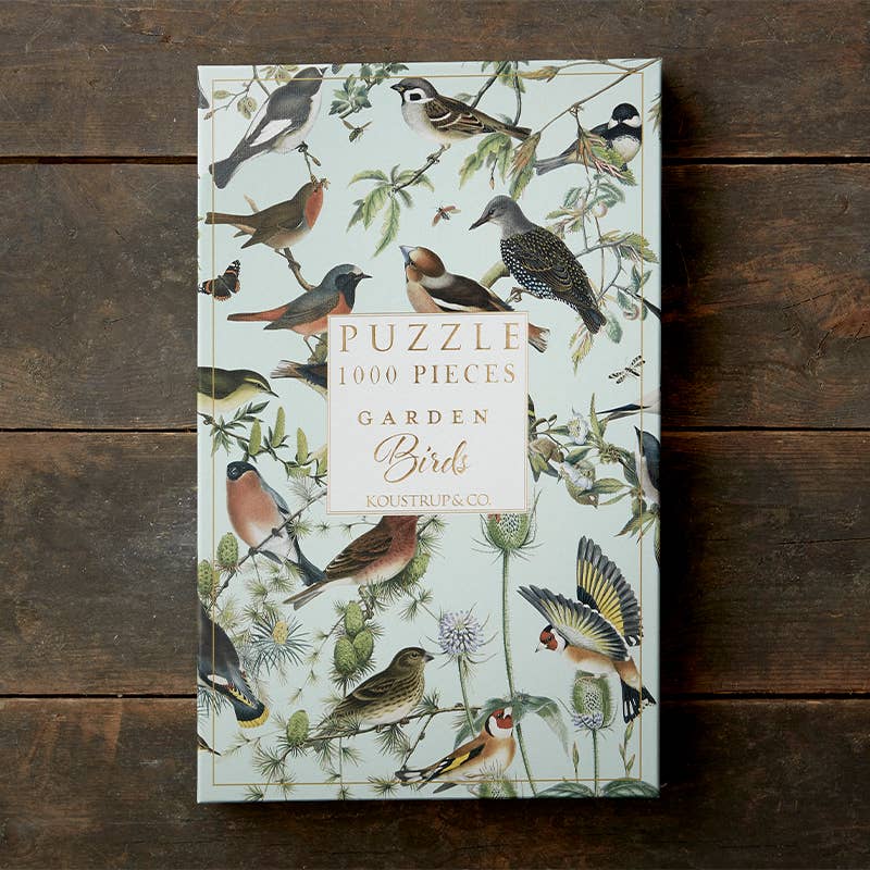 Puslespil Havefugle 1000 brikker. Fremstillet i Europa - MoodTiles