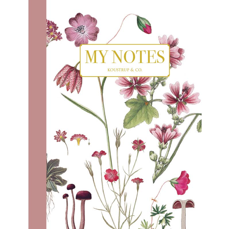 Rose floral - Noteshæfte - Made in Denmark - MoodTiles
