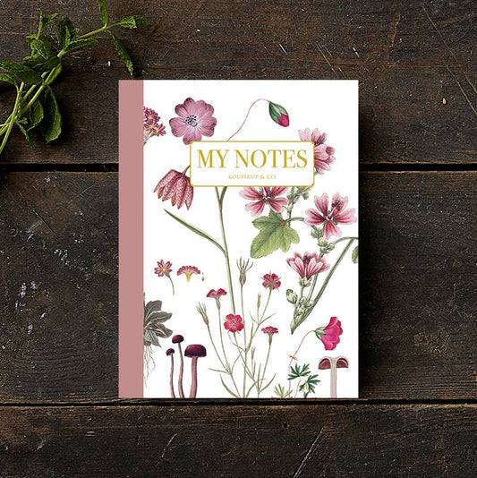 Rose floral - Noteshæfte - Made in Denmark - MoodTiles