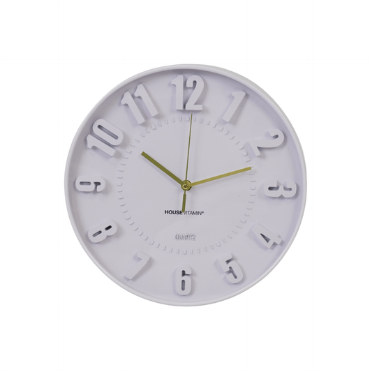 Ur - Vægur Numre - Lilla - 30x30x4cm - MoodTiles