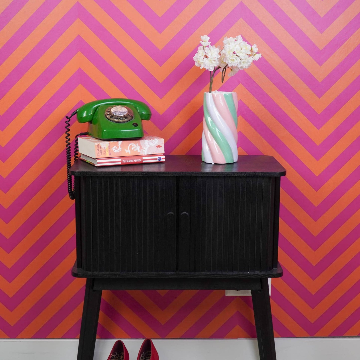 Vase - Skumfidus - Pink/Mint/Lilla - 10,5x10,5x20cm - MoodTiles