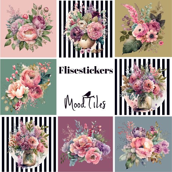 Flisestickers Blomsterbuket - MoodTiles
