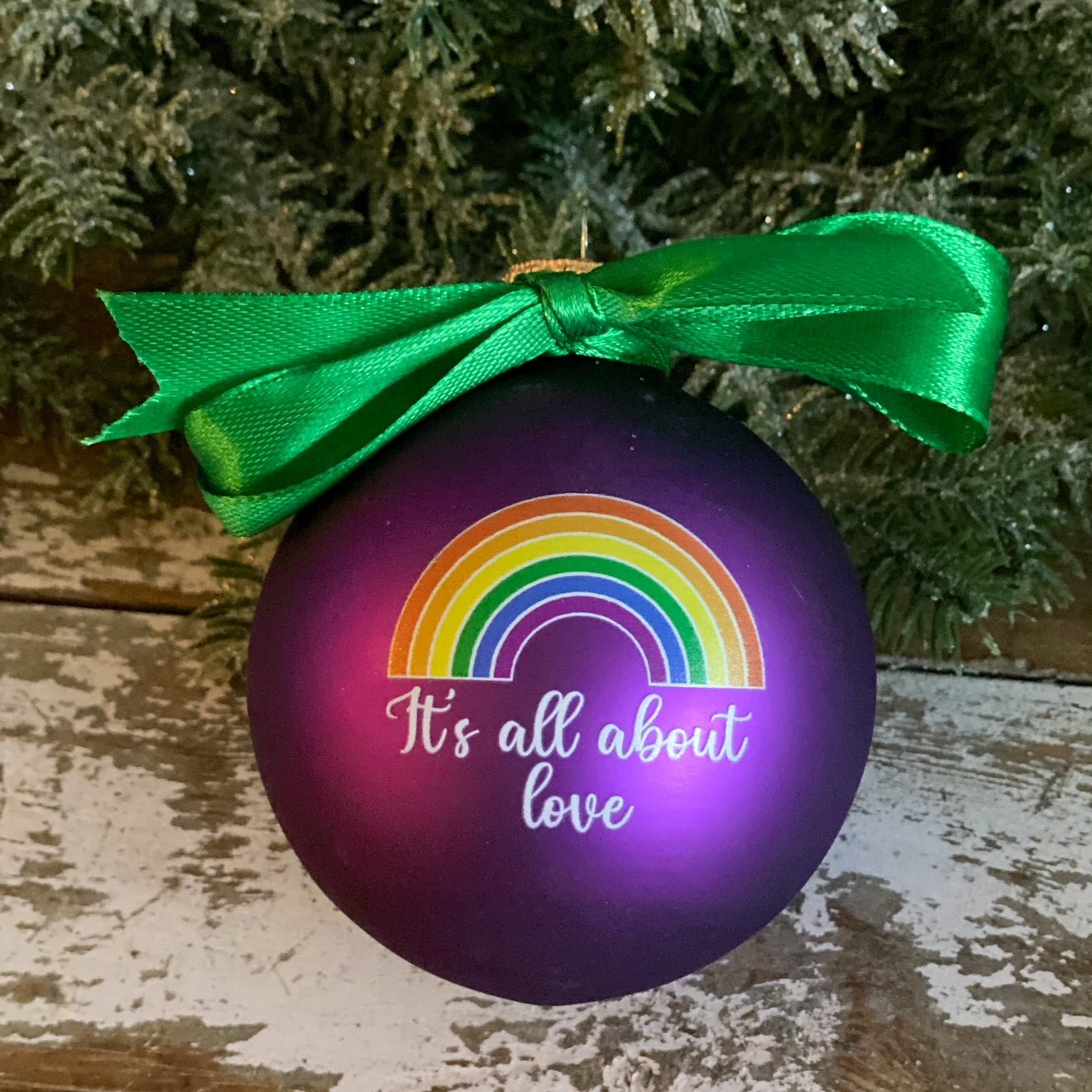 PRIDE julekugler 4 styks. - MoodTiles