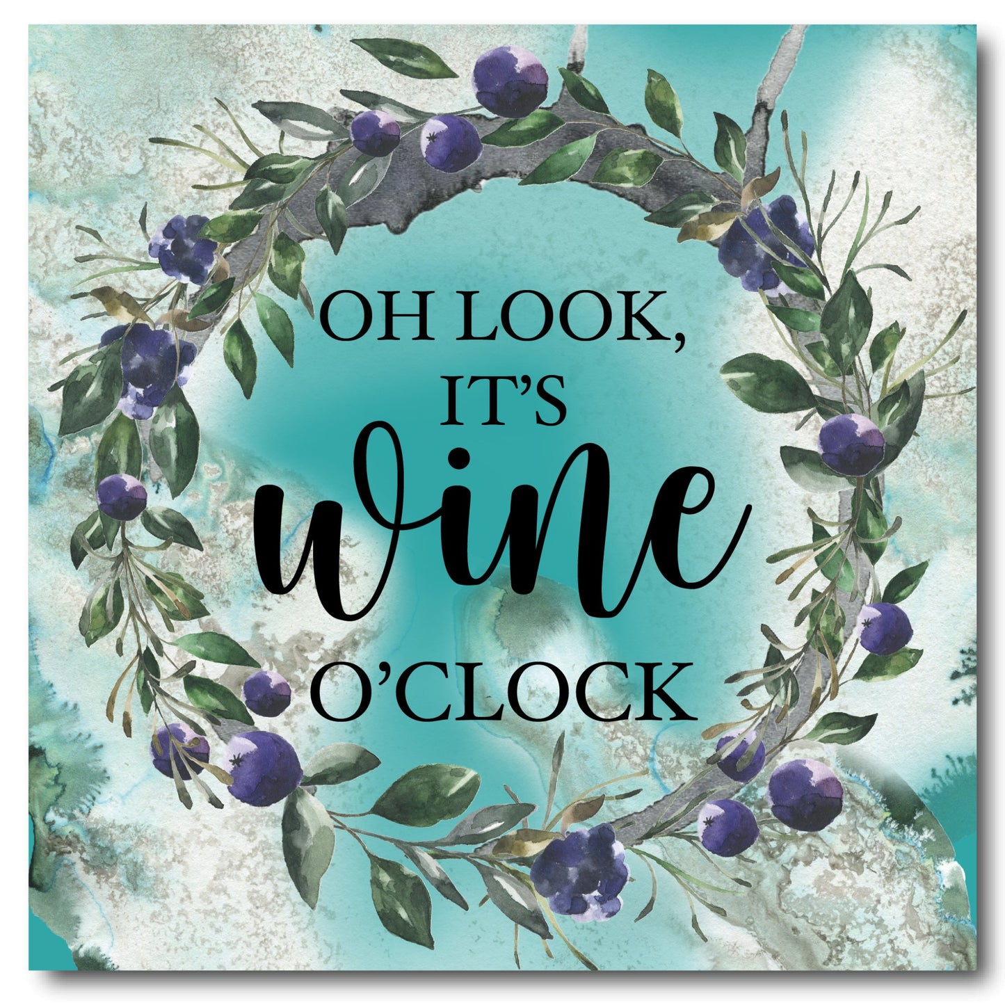 Wine o'clock 15x15cm - MoodTiles