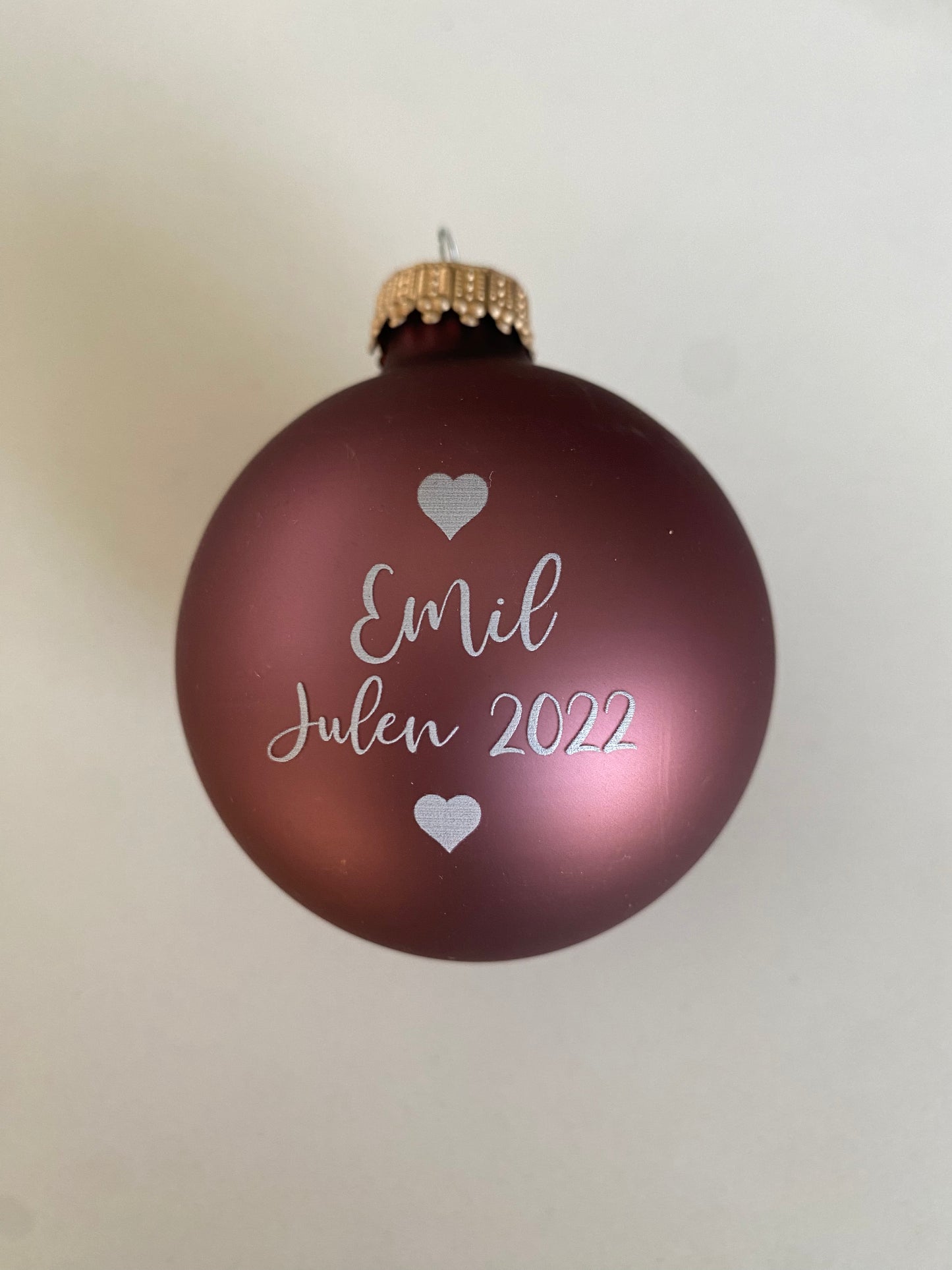 Julekugler med navn OUTLET