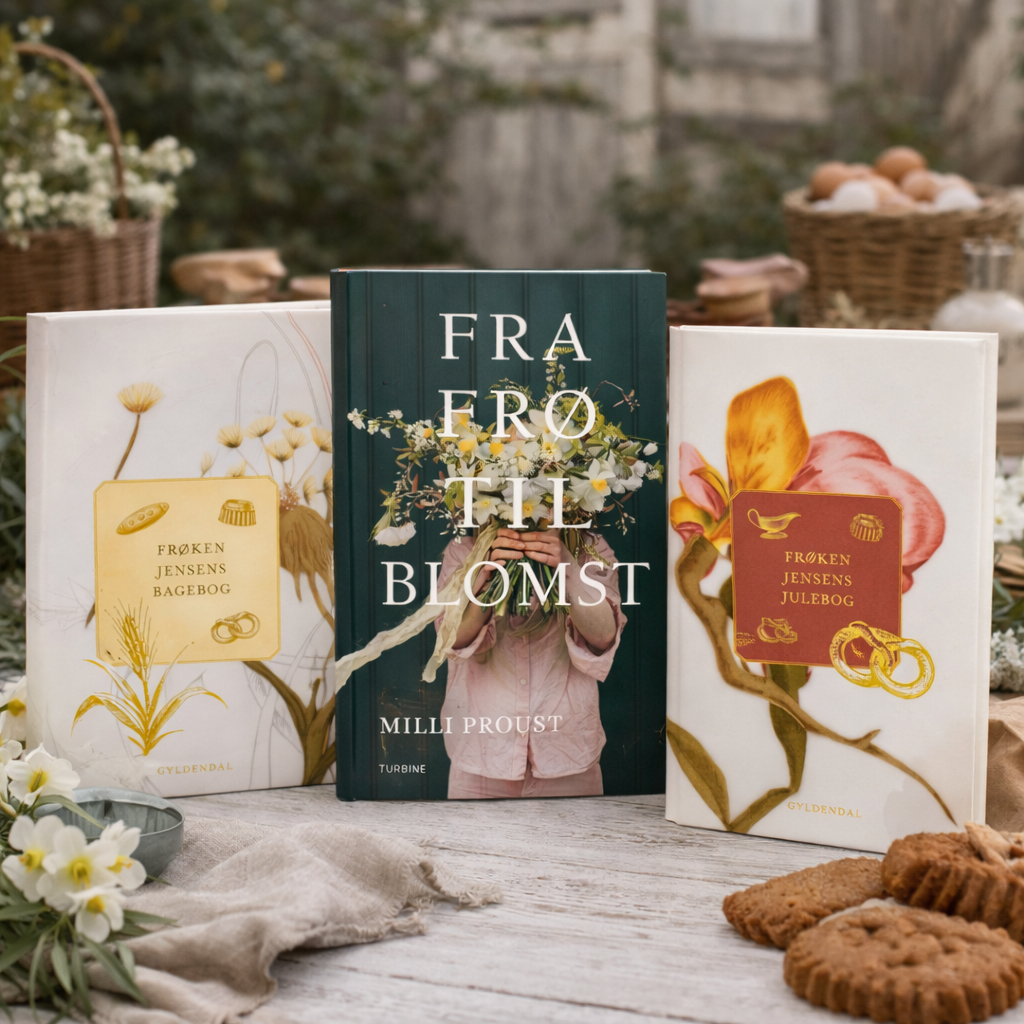 3 bøger omhandlende mad og have.