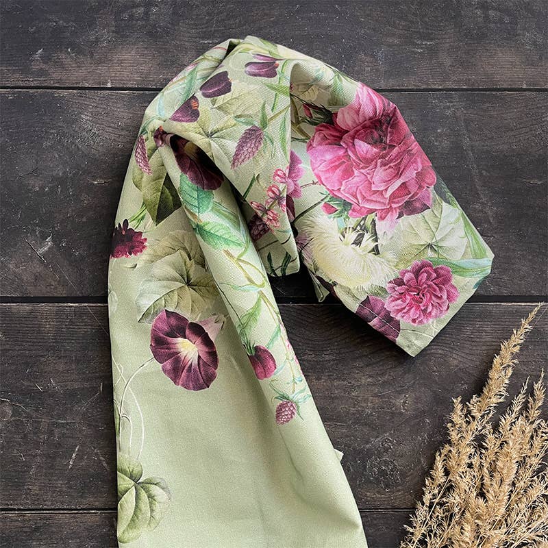 Blossom Garden 100% økologisk bomulds viskestykke - fremstillet i Europa - MoodTiles