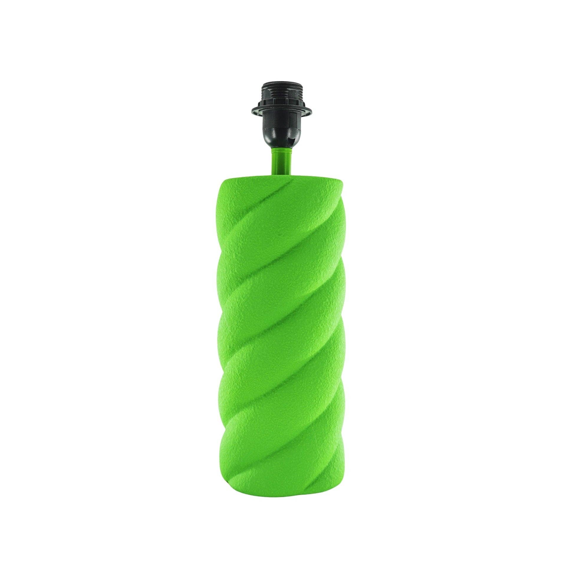 Bordlampe - Keramik - Neongrøn - E27 - 12x12x28cm - MoodTiles
