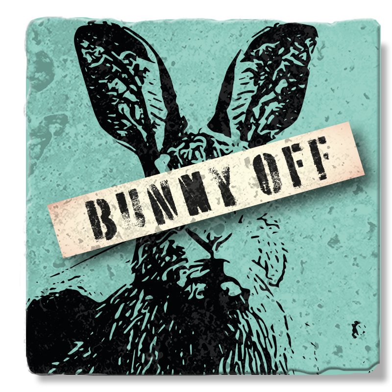 Bunny off coaster - MoodTiles