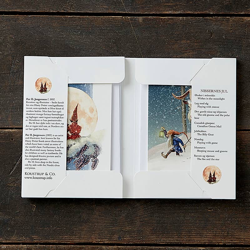 Cardfolder Christmas Gomes 8 forskellige kort m/konvolutter - MoodTiles