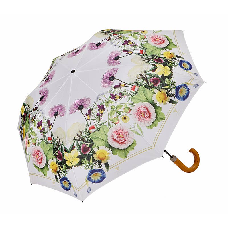 En blomsterhave - paraply med bambus håndtag - MoodTiles