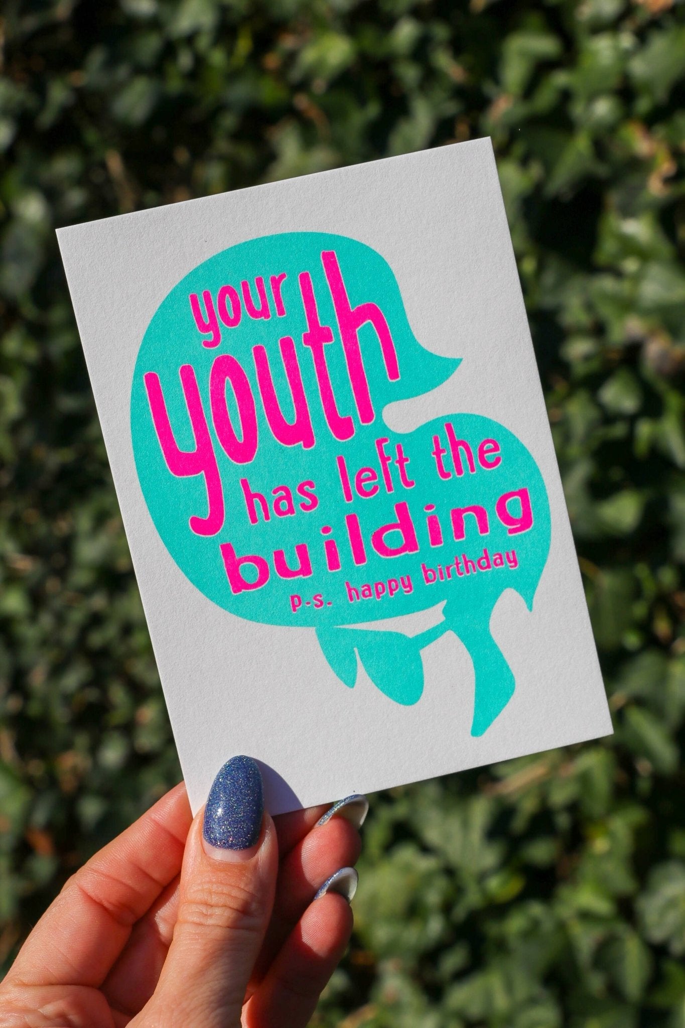 Fødselsdagskort Din ungdom har forladt bygningen Elvis riso - MoodTiles