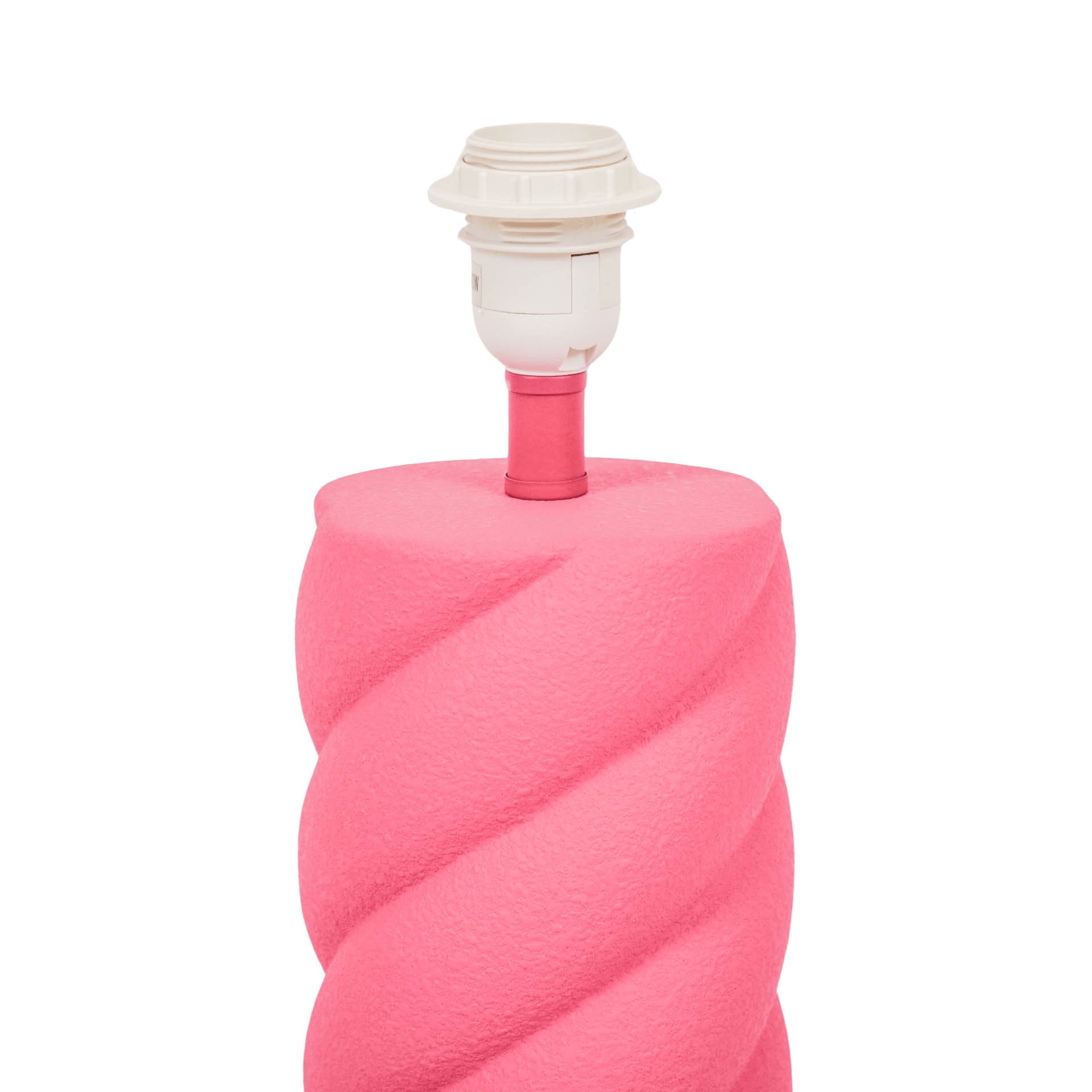 Housevitamin Twisted Candy Bordlampe - Keramik - Neon Pink - MoodTiles