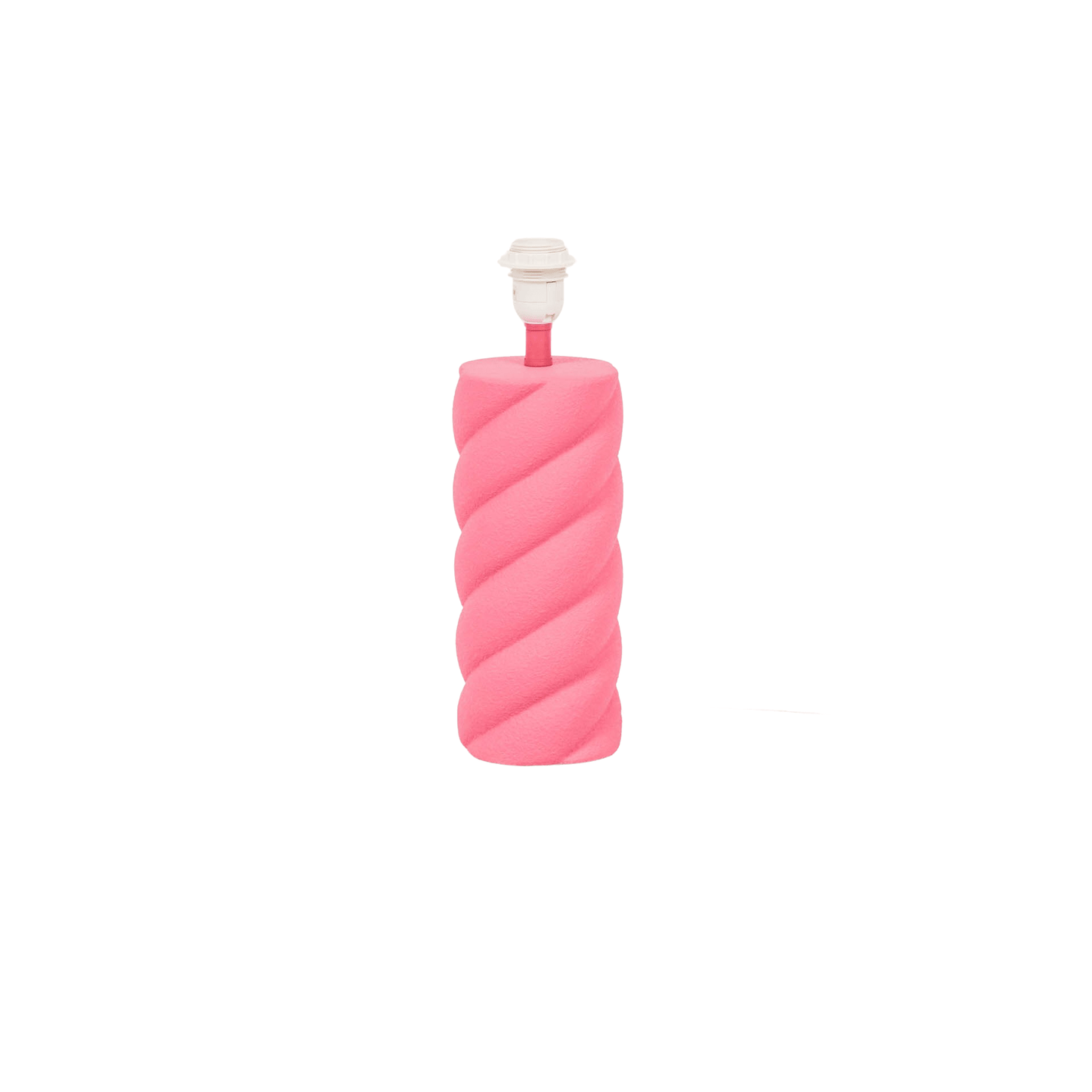 Housevitamin Twisted Candy Bordlampe - Keramik - Neon Pink - MoodTiles