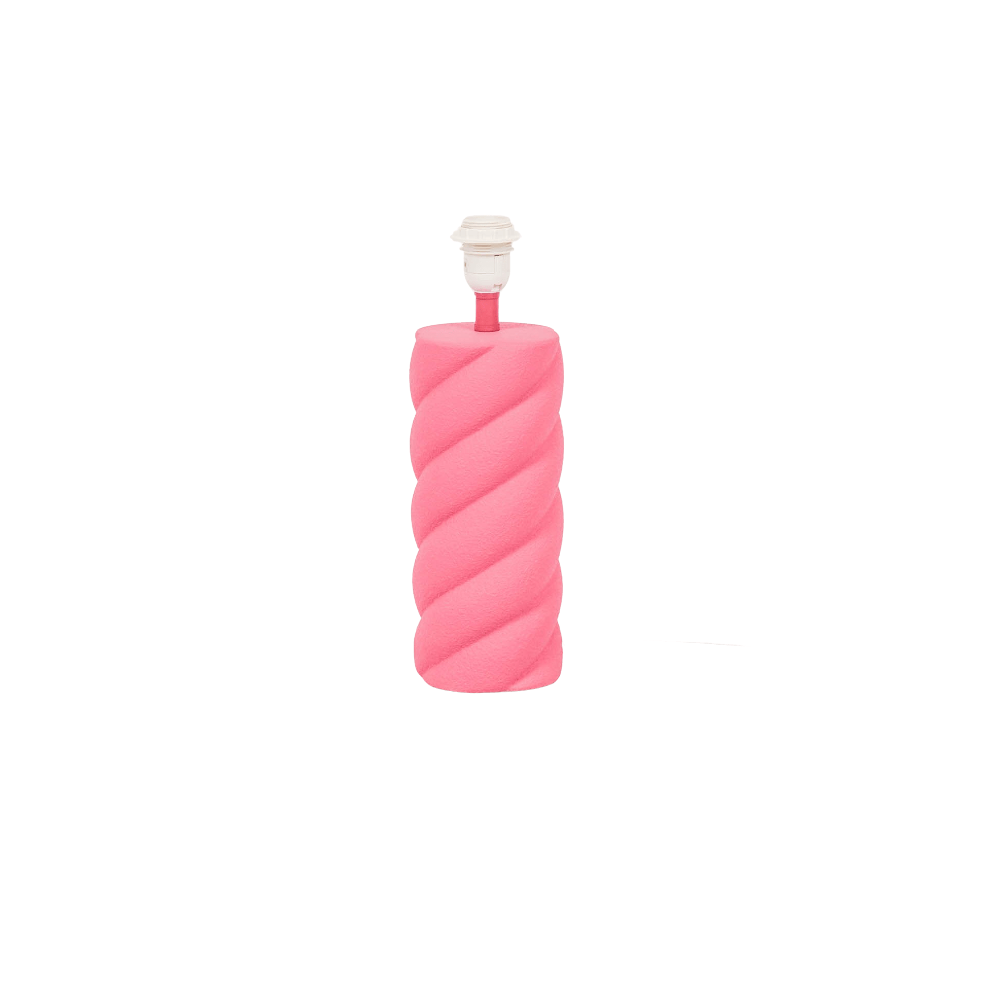 Housevitamin Twisted Candy Bordlampe - Keramik - Neon Pink - MoodTiles