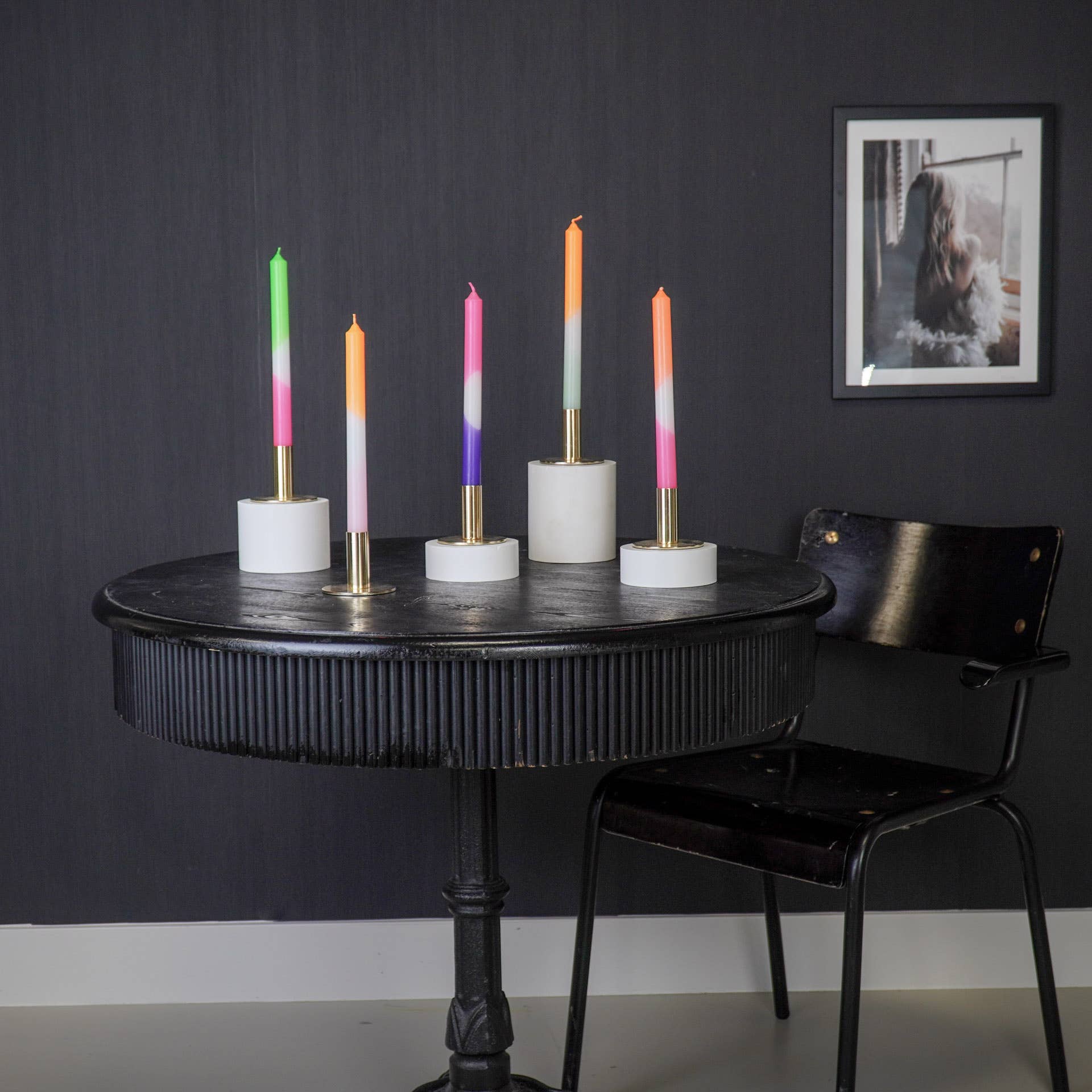 HV Dipdye 4 Koniske - Rød/Neon Pink - 25,8x9,5x2,5cm - MoodTiles