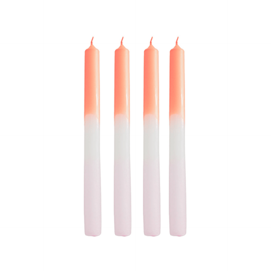 HV Dipdye 4 Tapers - Orange/Lyserød - 25,8x9,5x2,5cm - MoodTiles