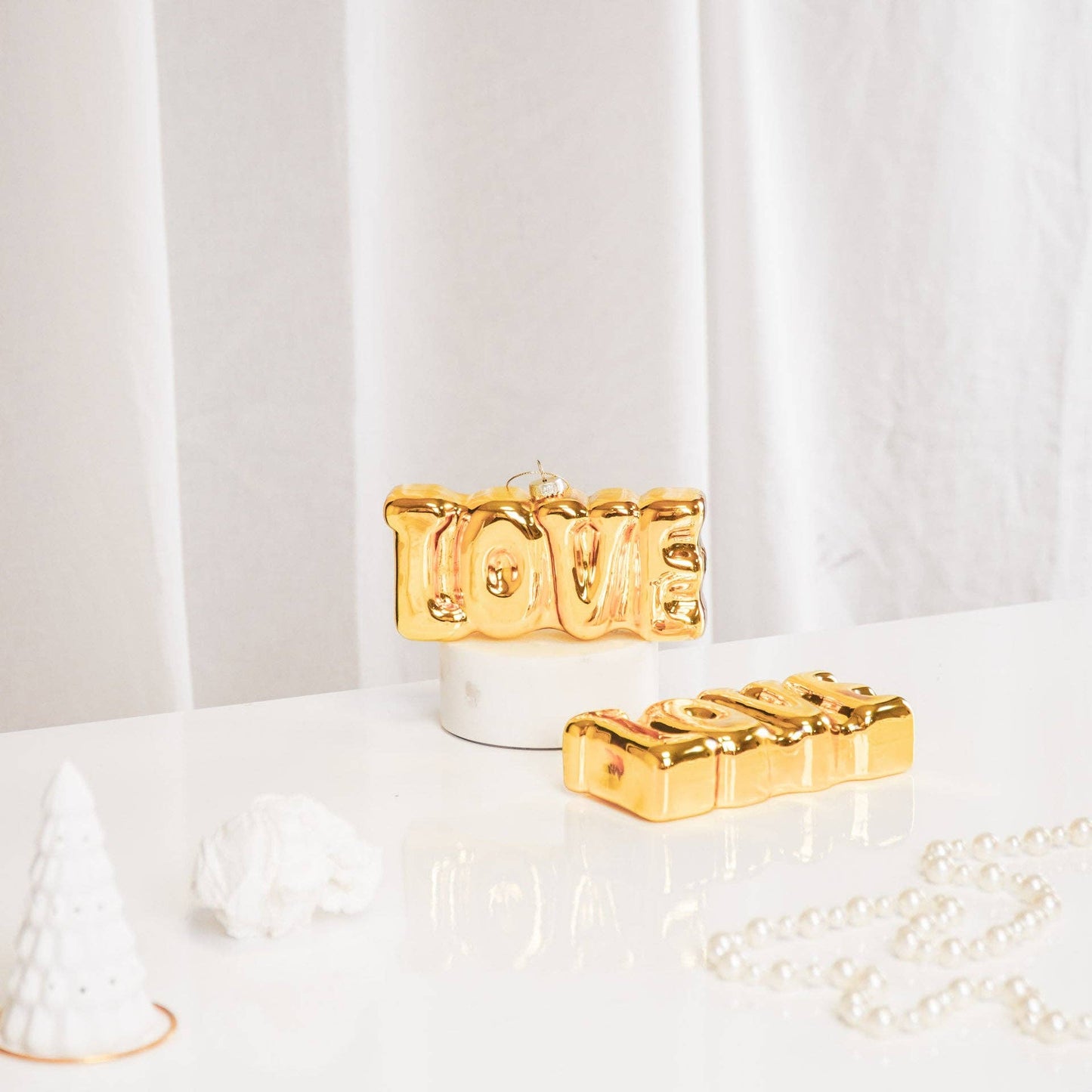 HV LOVE Ornament - glas - 14,5x3,5x7cm - MoodTiles