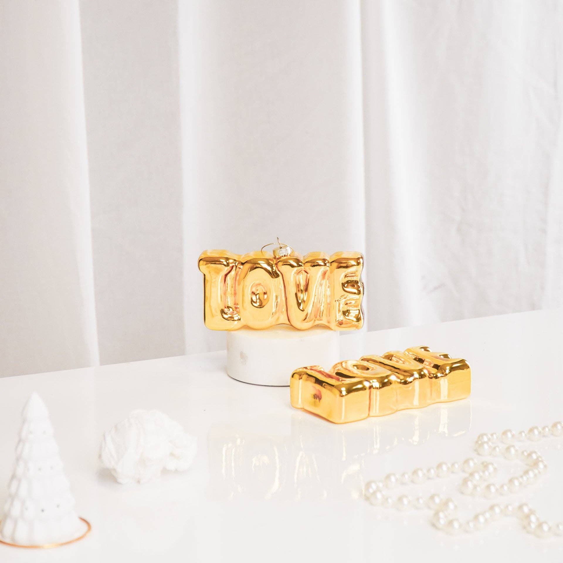 HV LOVE Ornament - glas - 14,5x3,5x7cm - MoodTiles