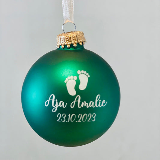 Julekugle med babyfødder - MoodTiles
