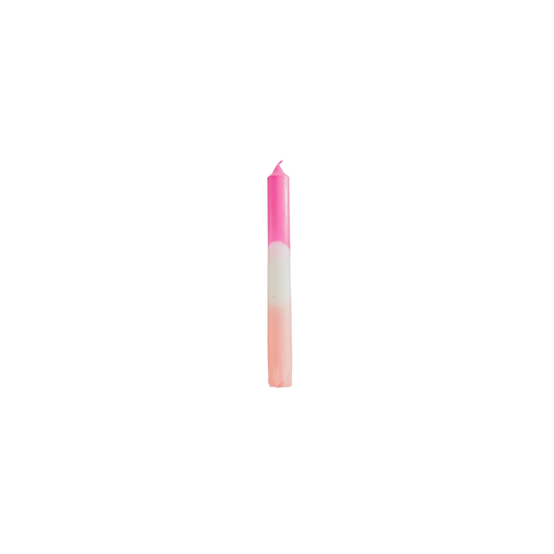 Keglelys - Dipdye - Voks - Pink/Hvid/Pink - S4 - MoodTiles