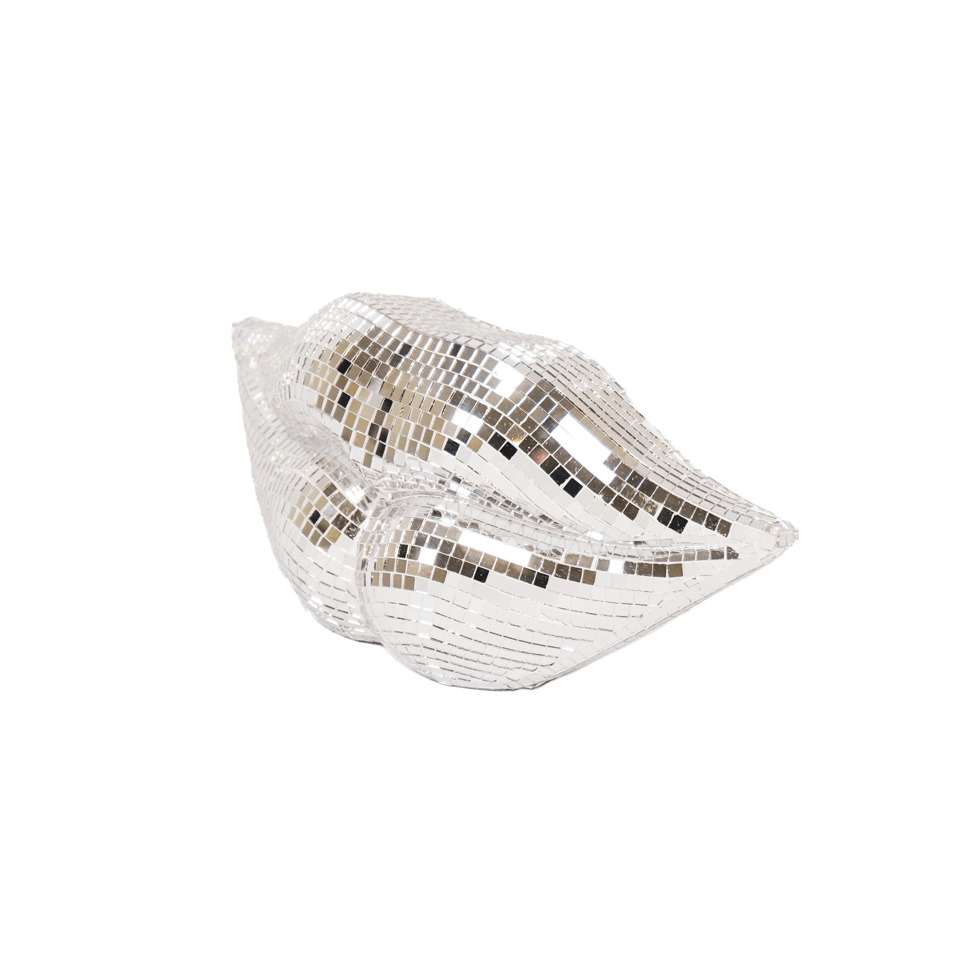 Ornament - Disco - Læber - Glas - Sølv - 29x10x13,5cm - MoodTiles