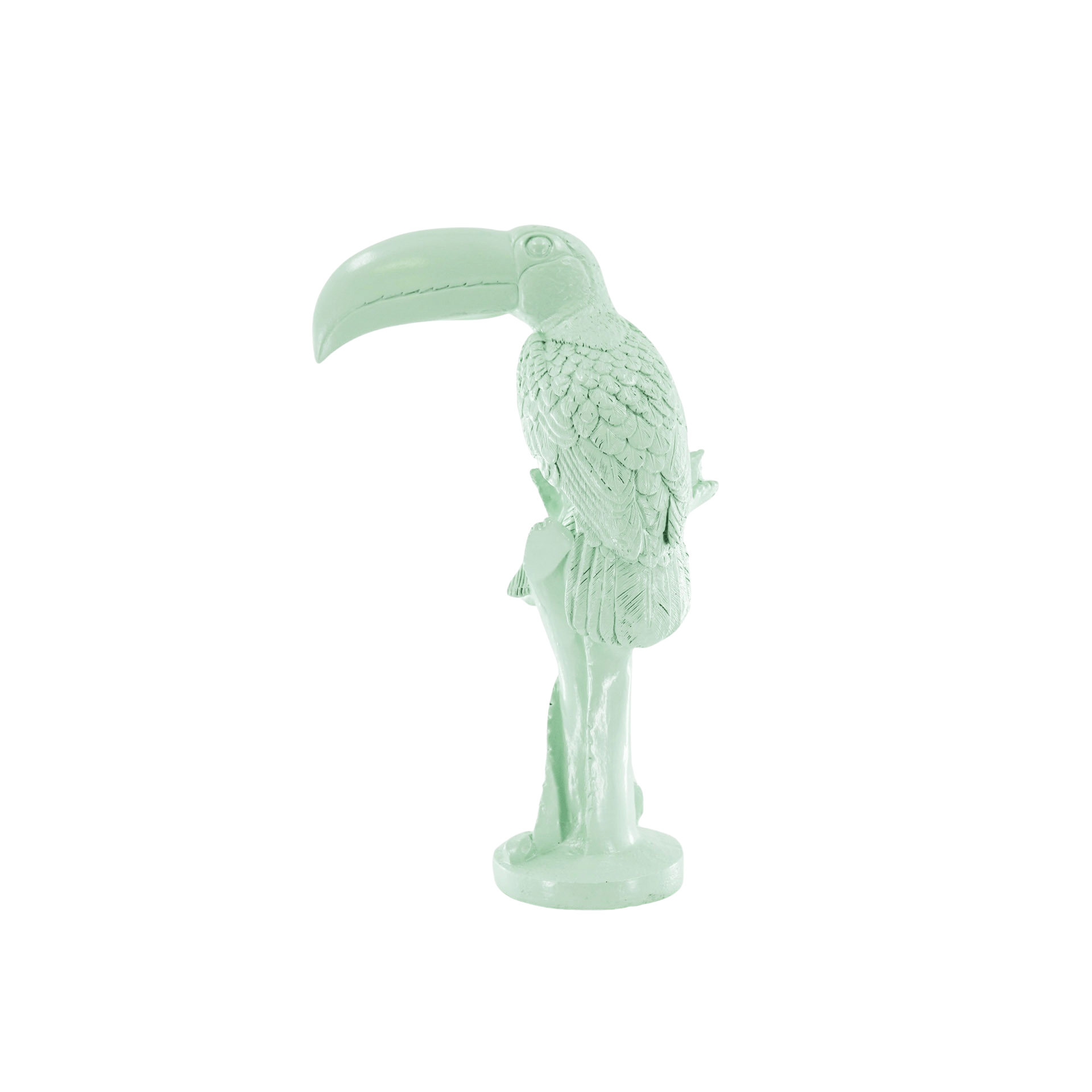 Ornament - Tukan - Polyresin - Mintgrøn - 18x9,5x29,5cm - MoodTiles