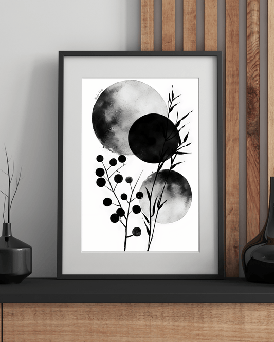 Plakat Sort /hvid - MoodTiles