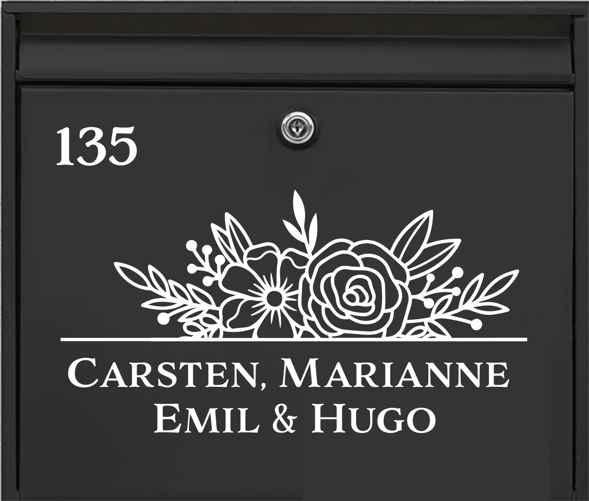 Postkasseklistermærke Blomster. - MoodTiles