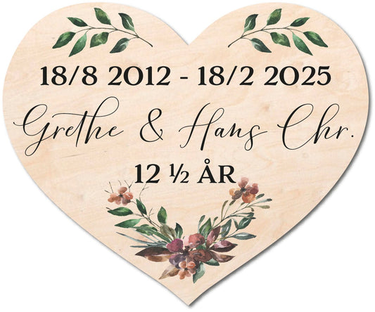 Hjerte til æresport efterårsfarver 45x37 - MoodTiles