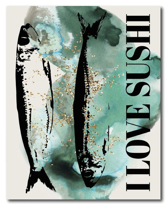 I love sushi 20x25cm
