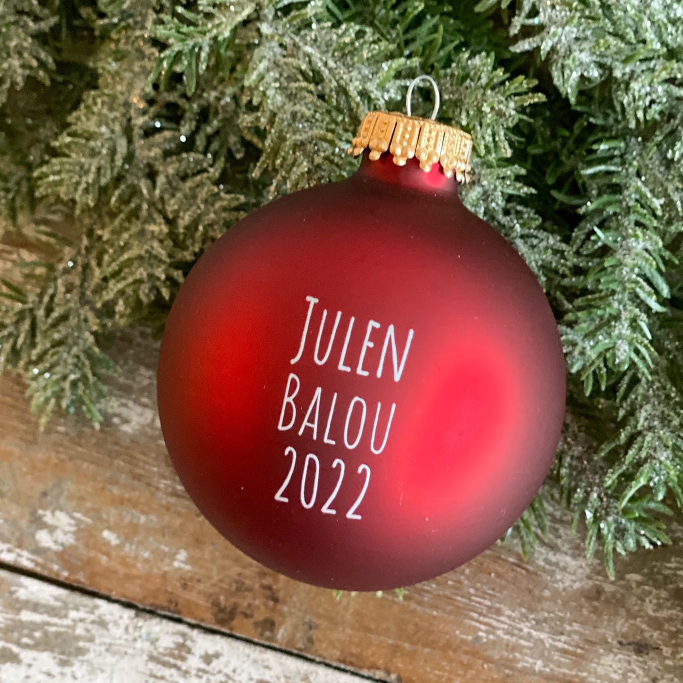 Julekugler med personlig billede og tekst - MoodTiles