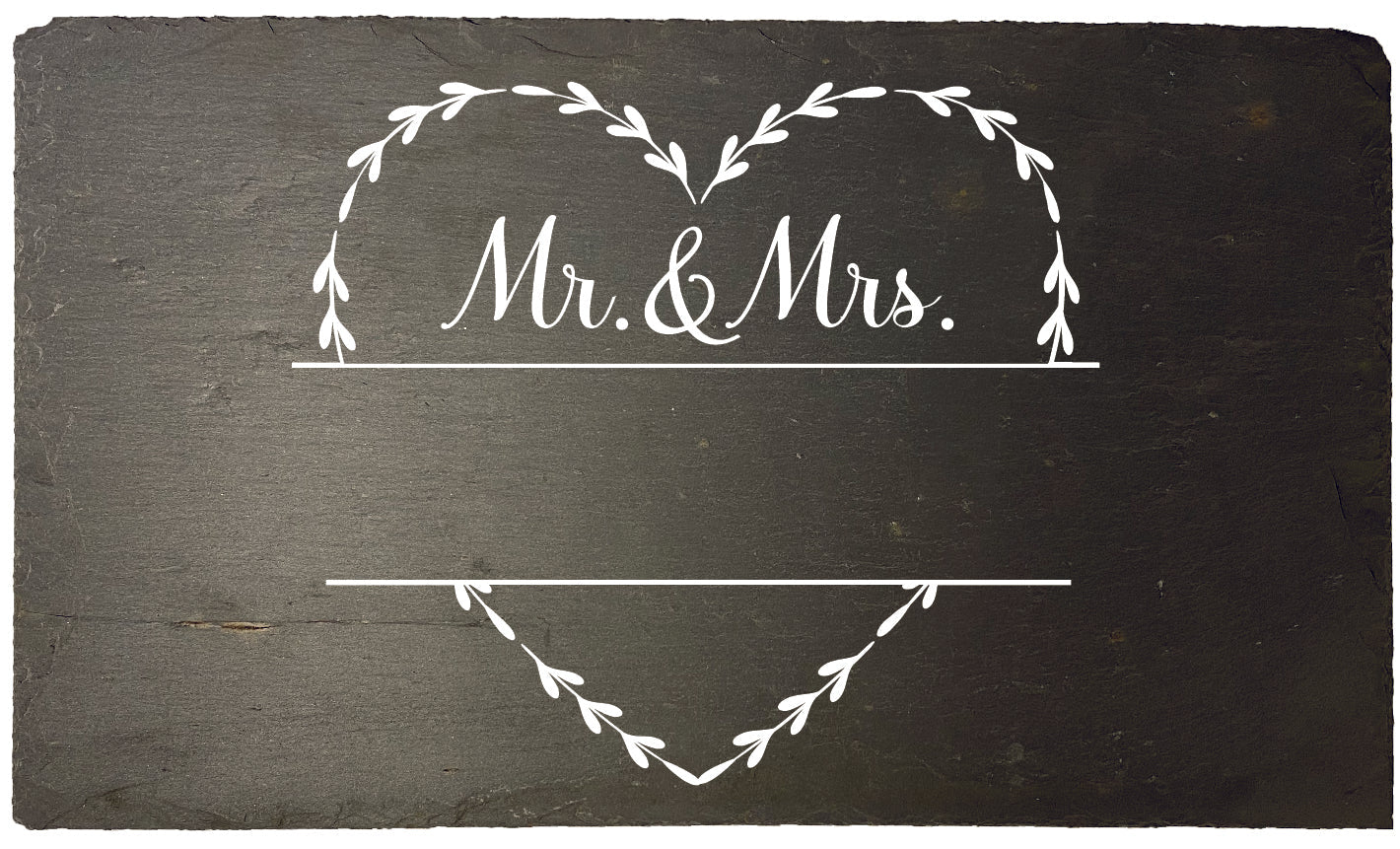 Mr & Mrs skiferskilt 30x50 - MoodTiles