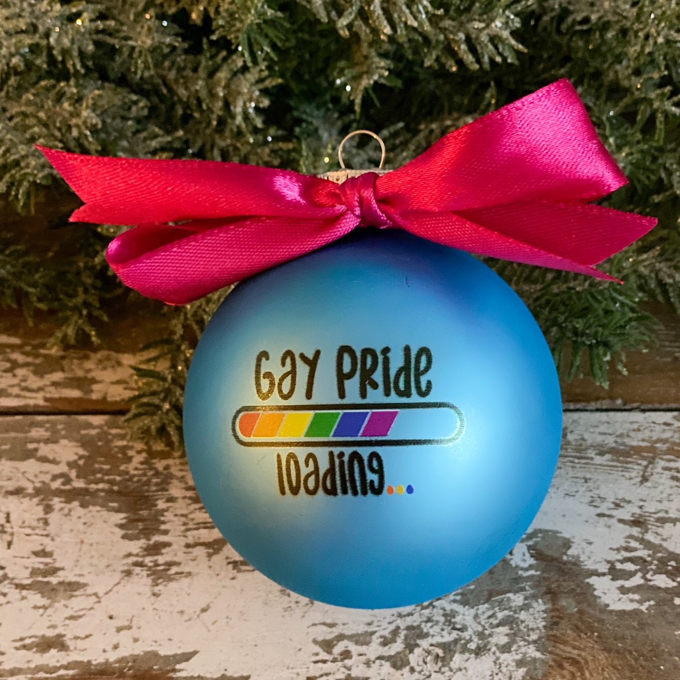 PRIDE julekugler 4 styks. - MoodTiles