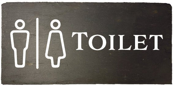 Toilet skilt 20x10cm - MoodTiles